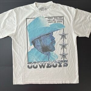 Official Post Malone Dallas Cowboys Big Ass Stadium Tour Cowboys T Shirt XL